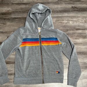 Aviator Nation Striped Hoodie